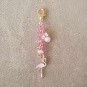 Pink Flamingo Planner Charm